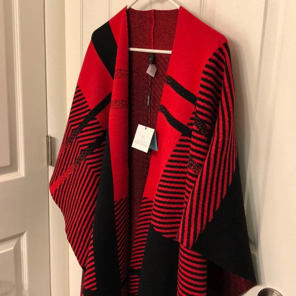 Ming Wang Open Front Shawl